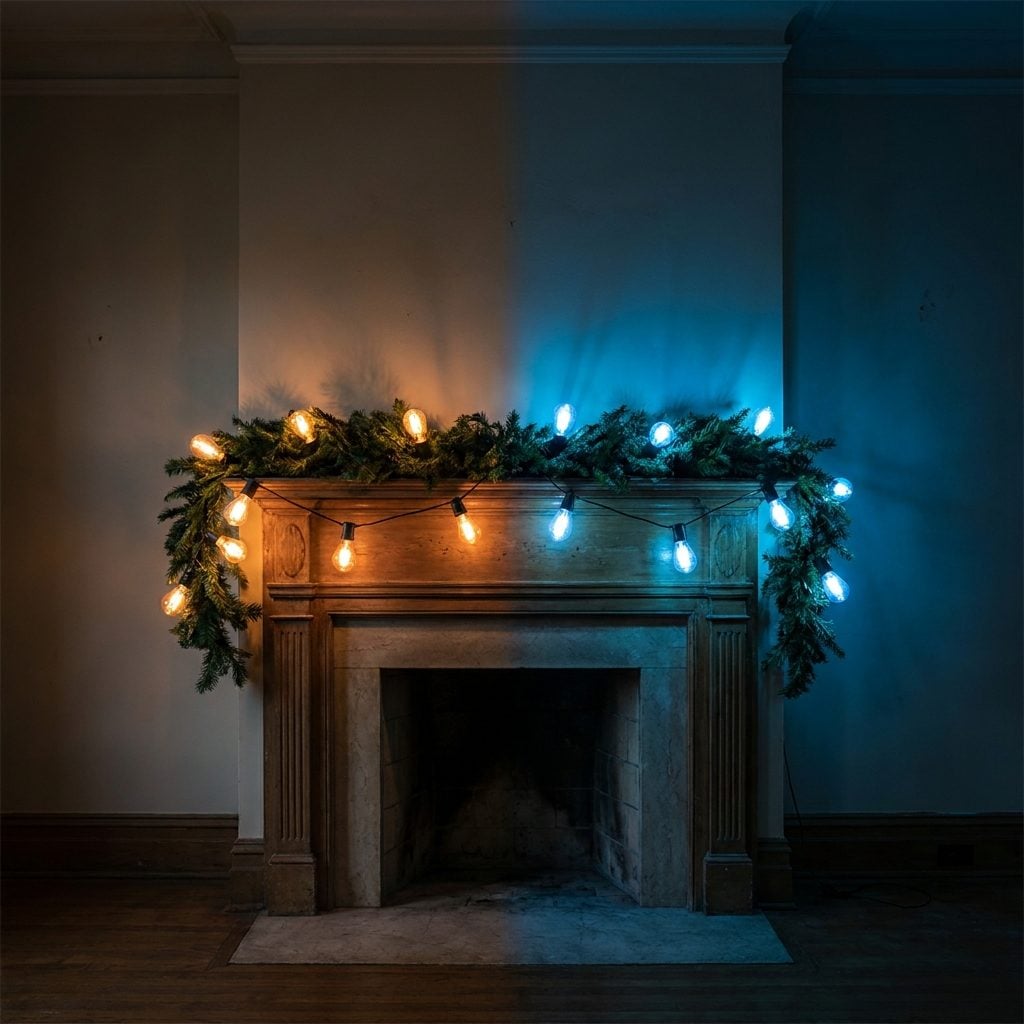 Mixing Warm White and Cool White Bulbs in the Same Garland