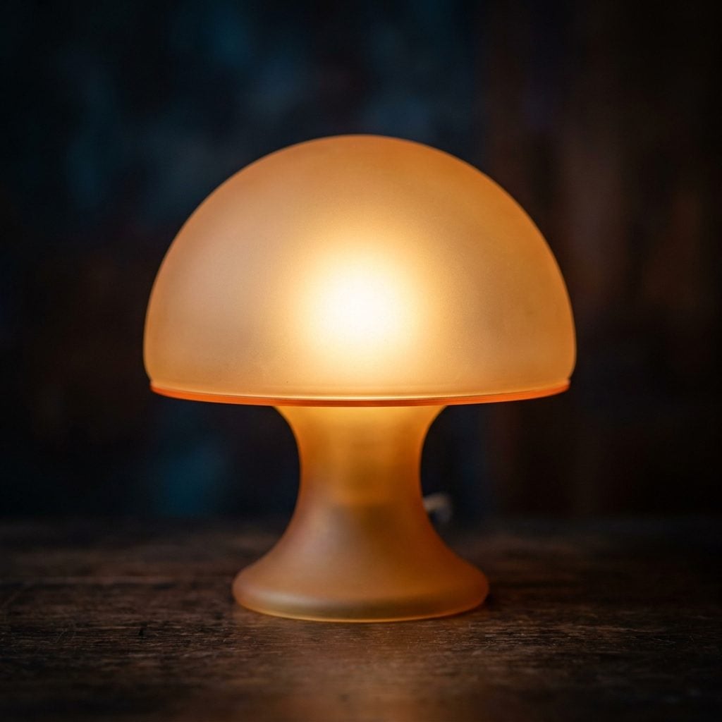 The Mushroom Lamp That Glowed Like a Warm Egg on the Side Table