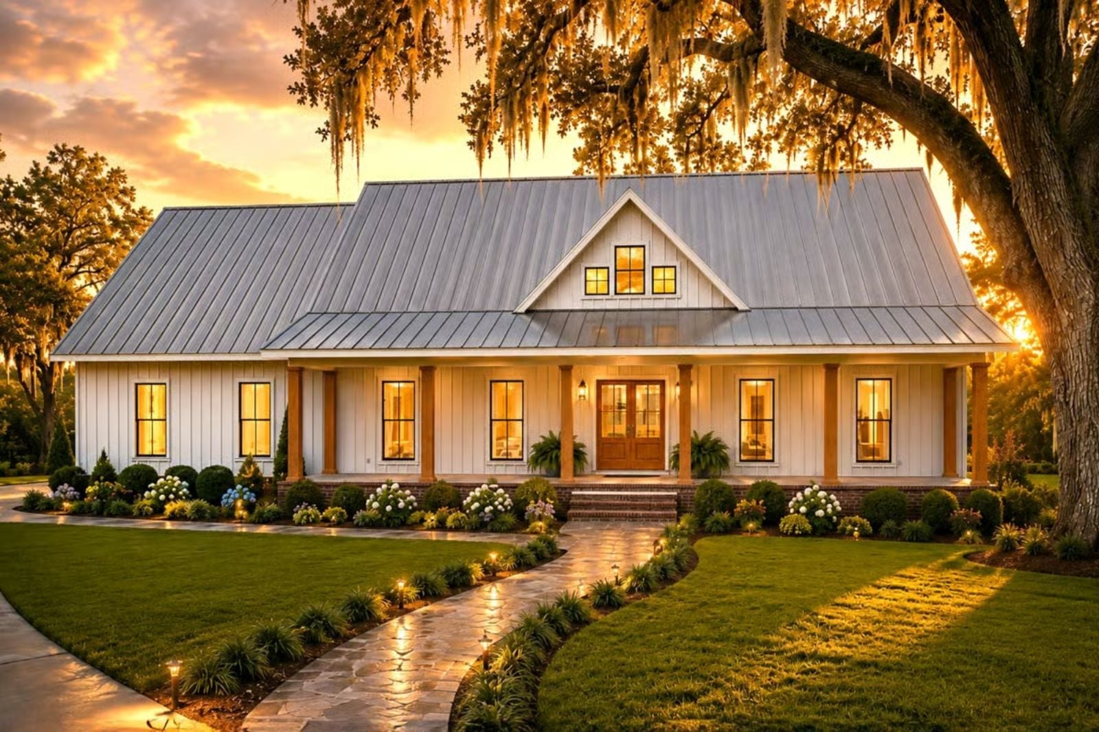 Oakmere 4-Bedroom Modern Farmhouse Ranch with Deep Front Porch Designed for Homeowners with a Soft Spot for Front Porches and Slow Mornings (Floor Plan)