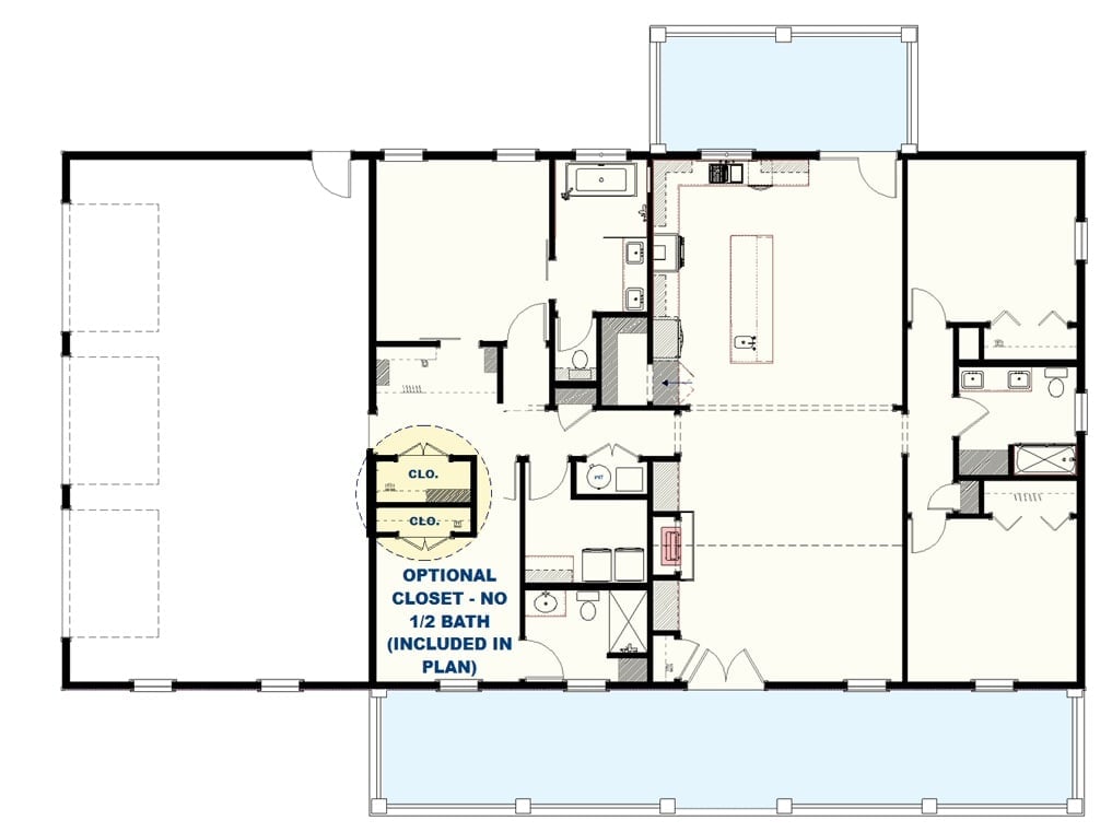 Floor Plan - Optional Closet