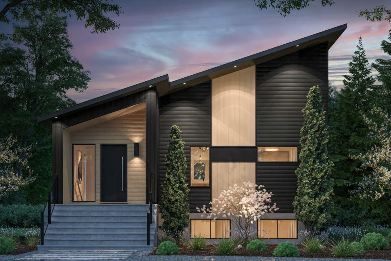 Obsidian Ridge 4-Bedroom Modern with Lower-Level Family Room Designed for Families with Teenagers Who Need Their Own Wing (Floor Plan)