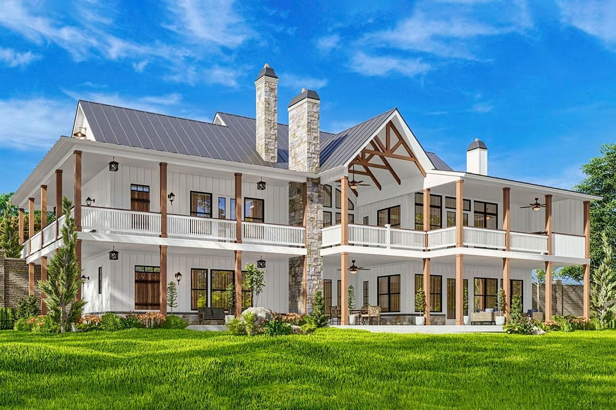 Wraparound Porches on Both Floors Say Everything About How This House Lives
