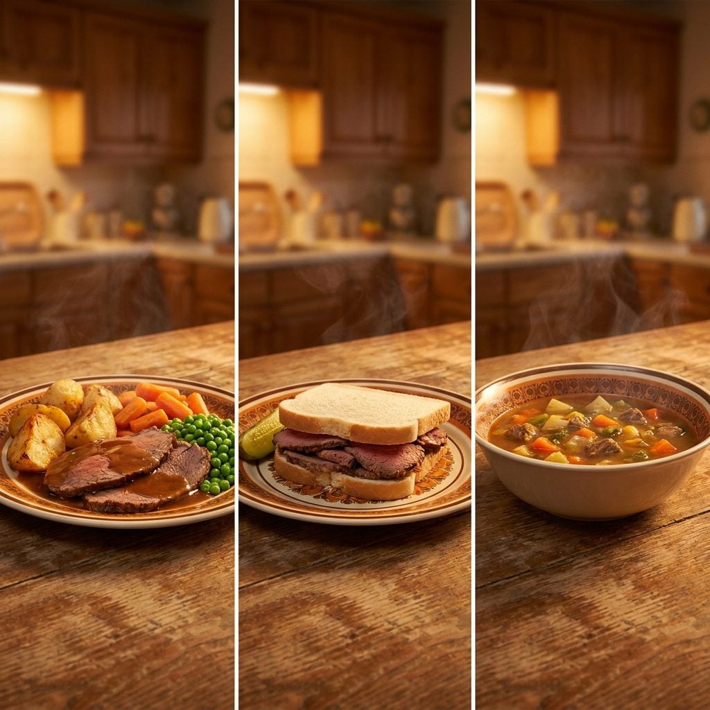 One Sunday Roast, Three Dinners Deep