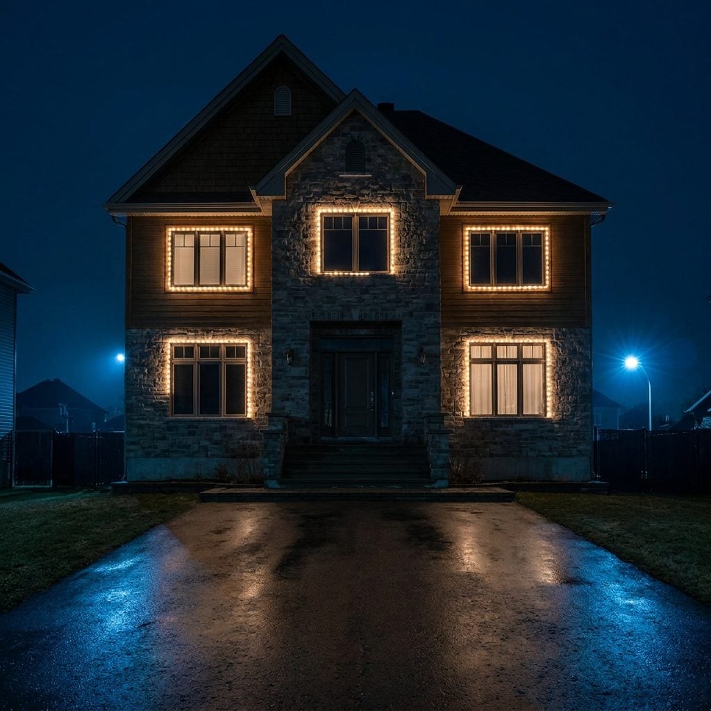 Outlining Windows Inconsistently So the House Looks Half-Finished