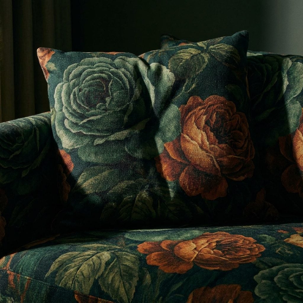 Oversized Floral-Print Sofas