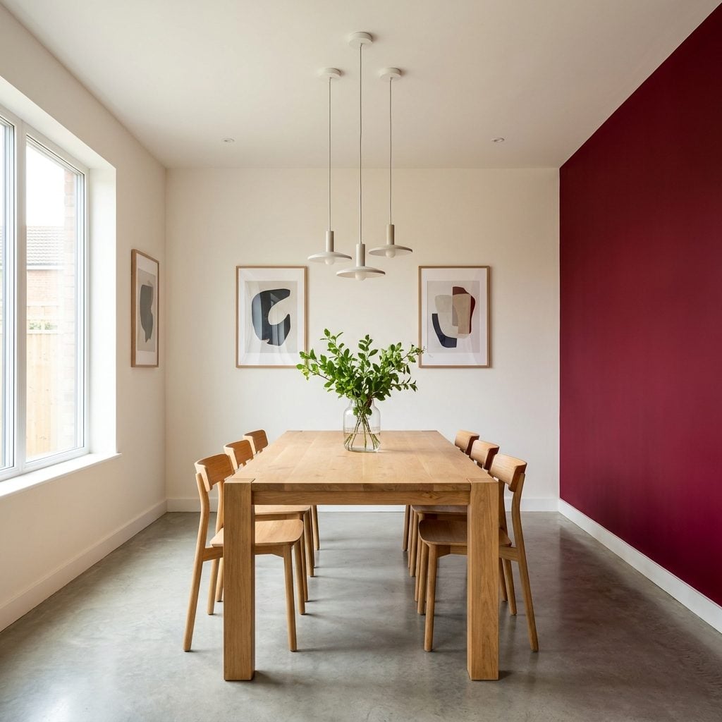 Painting One Random Wall a High-Contrast Accent Color