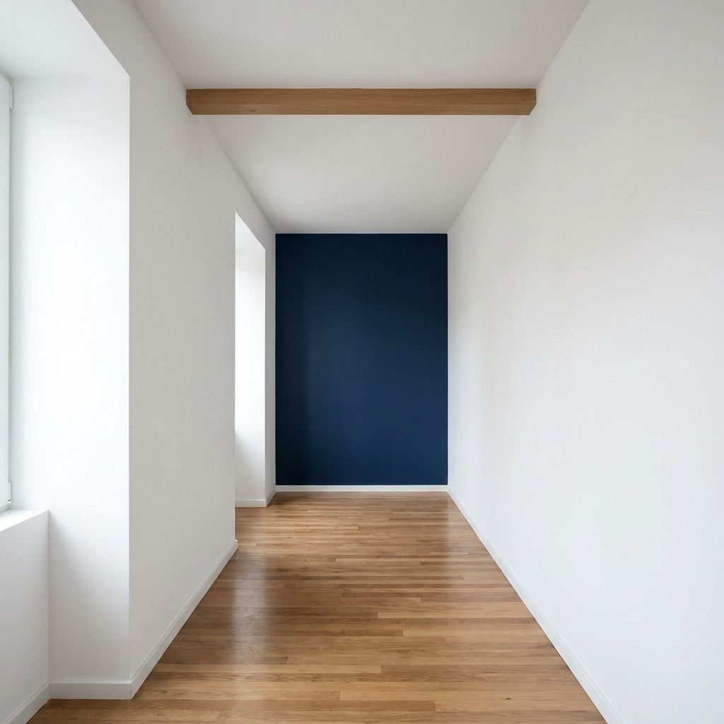 Painting the Shortest Wall a Dark Color That Pulls It Visually Forward