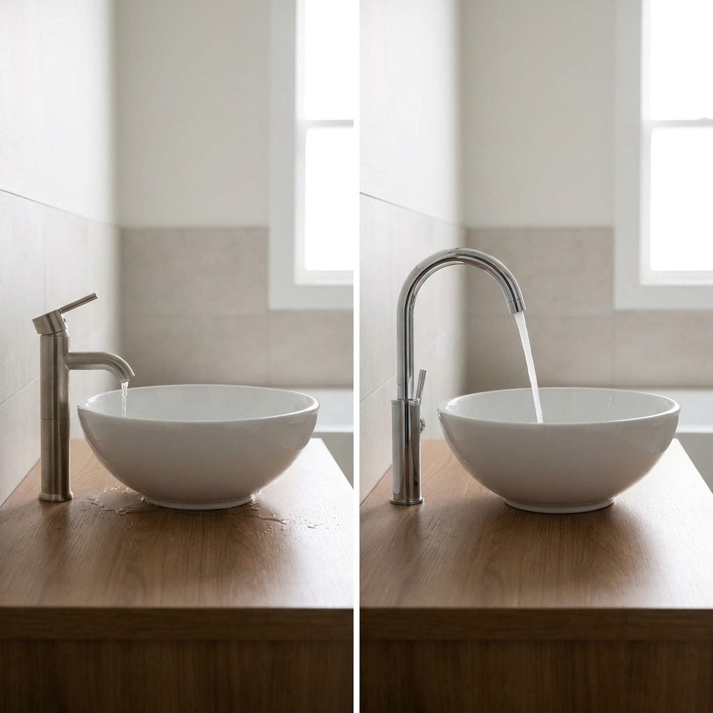 Pairing a Vessel Sink With the Wrong Faucet Height