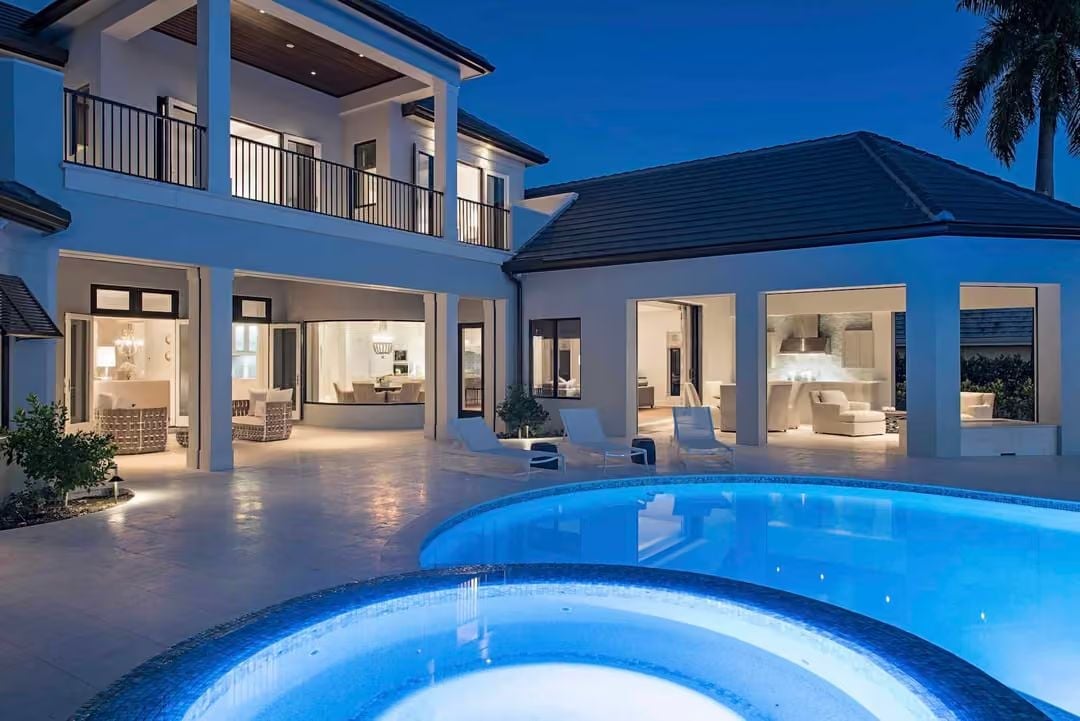 Glowing Pool Terrace Built to Blur the Line Between Indoors and Out