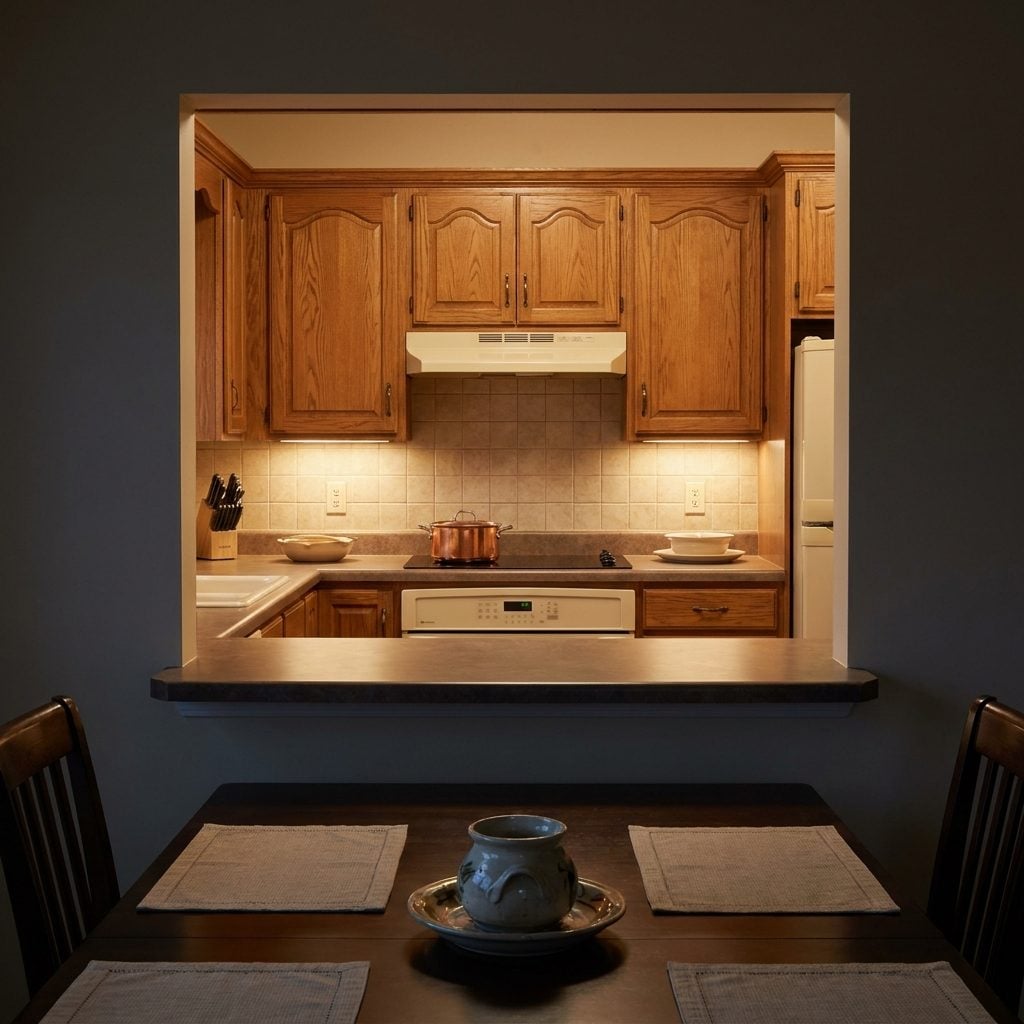 The Pass-Through Window Between Kitchen and Dining Room