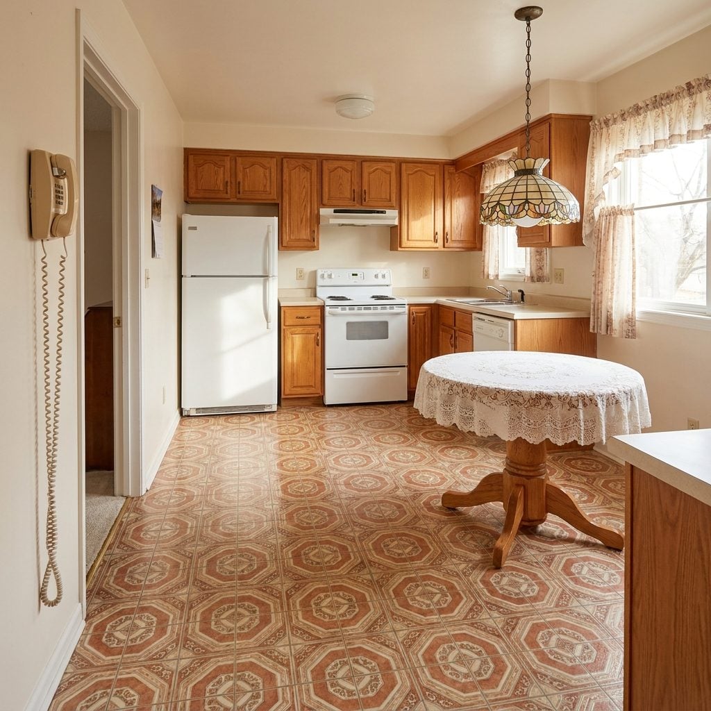 Patterned Linoleum-Look Floors