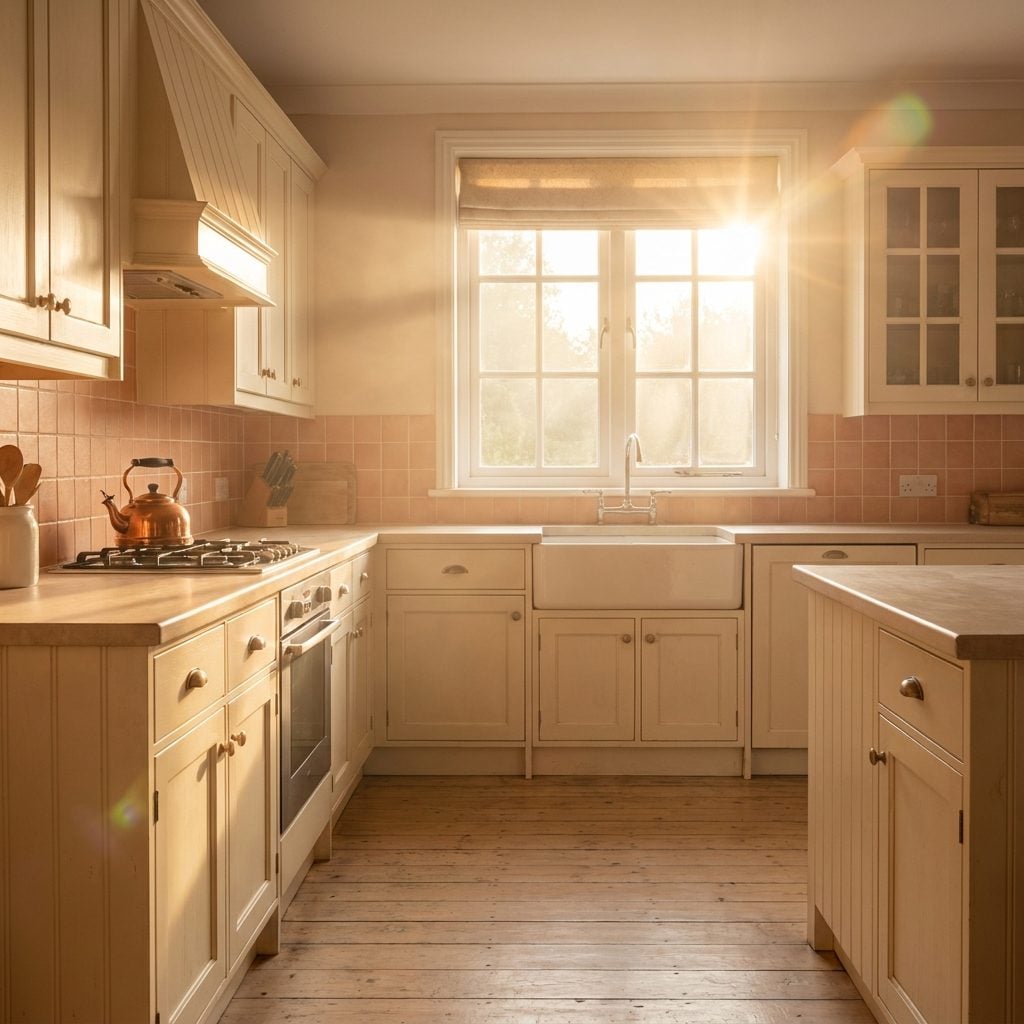 Peach and Cream Kitchens That Felt Like Perpetual Sunrise