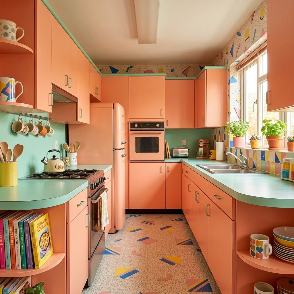 Peach, Mint, and Pastel 1980s Palettes