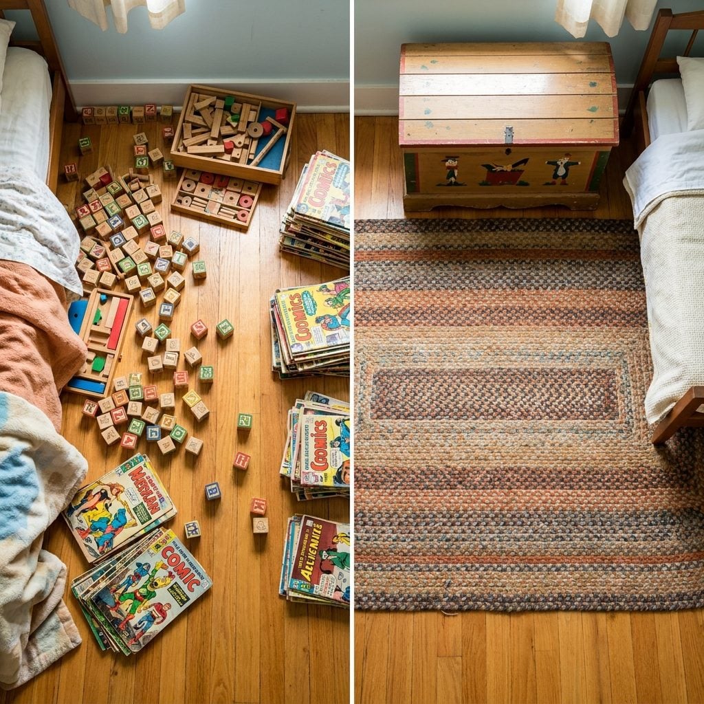 Picking Up Toys and Bedroom Clutter
