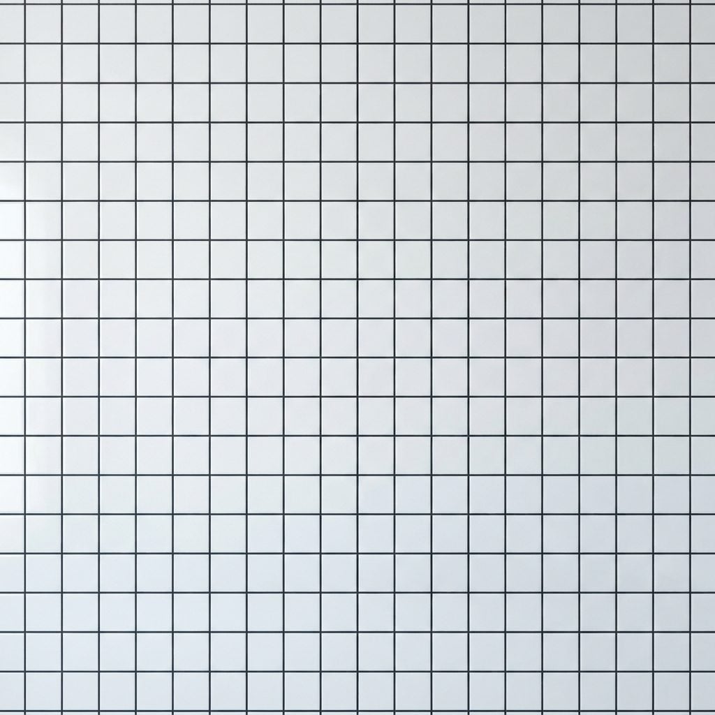 Plain Square Tile Made Graphic by Dark Grout
