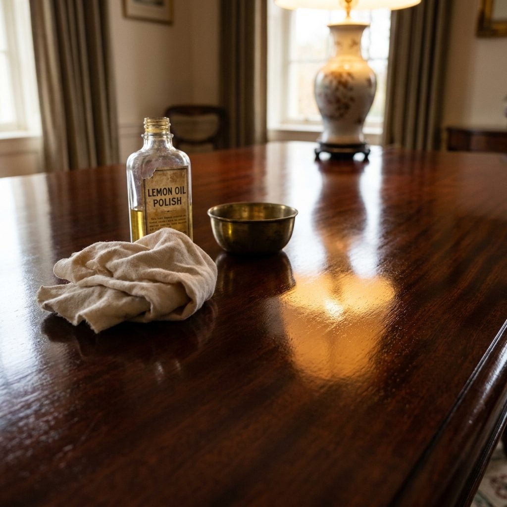 Polishing the Wooden Furniture Until You Could See Your Face in It