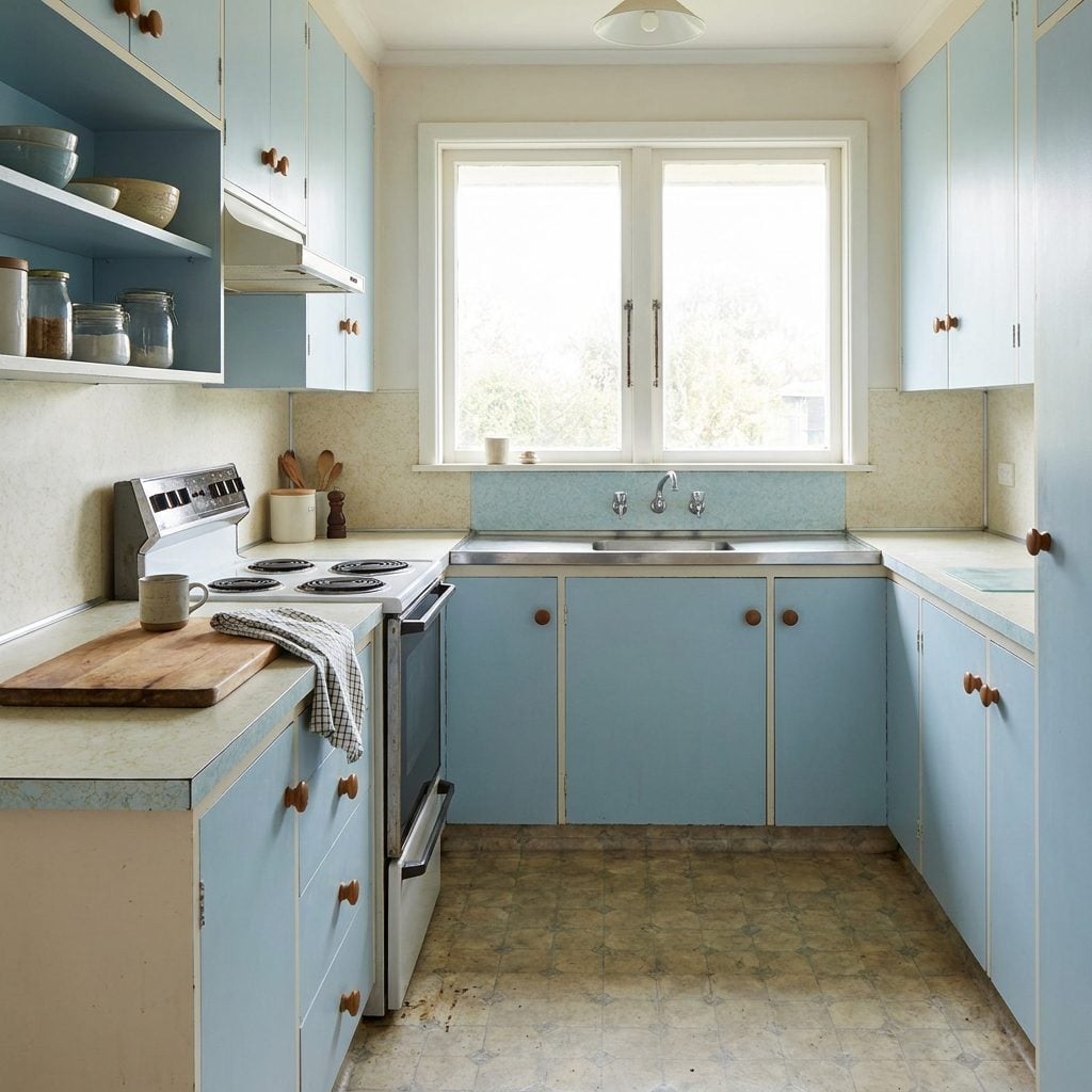 Powder-Blue Kitchens