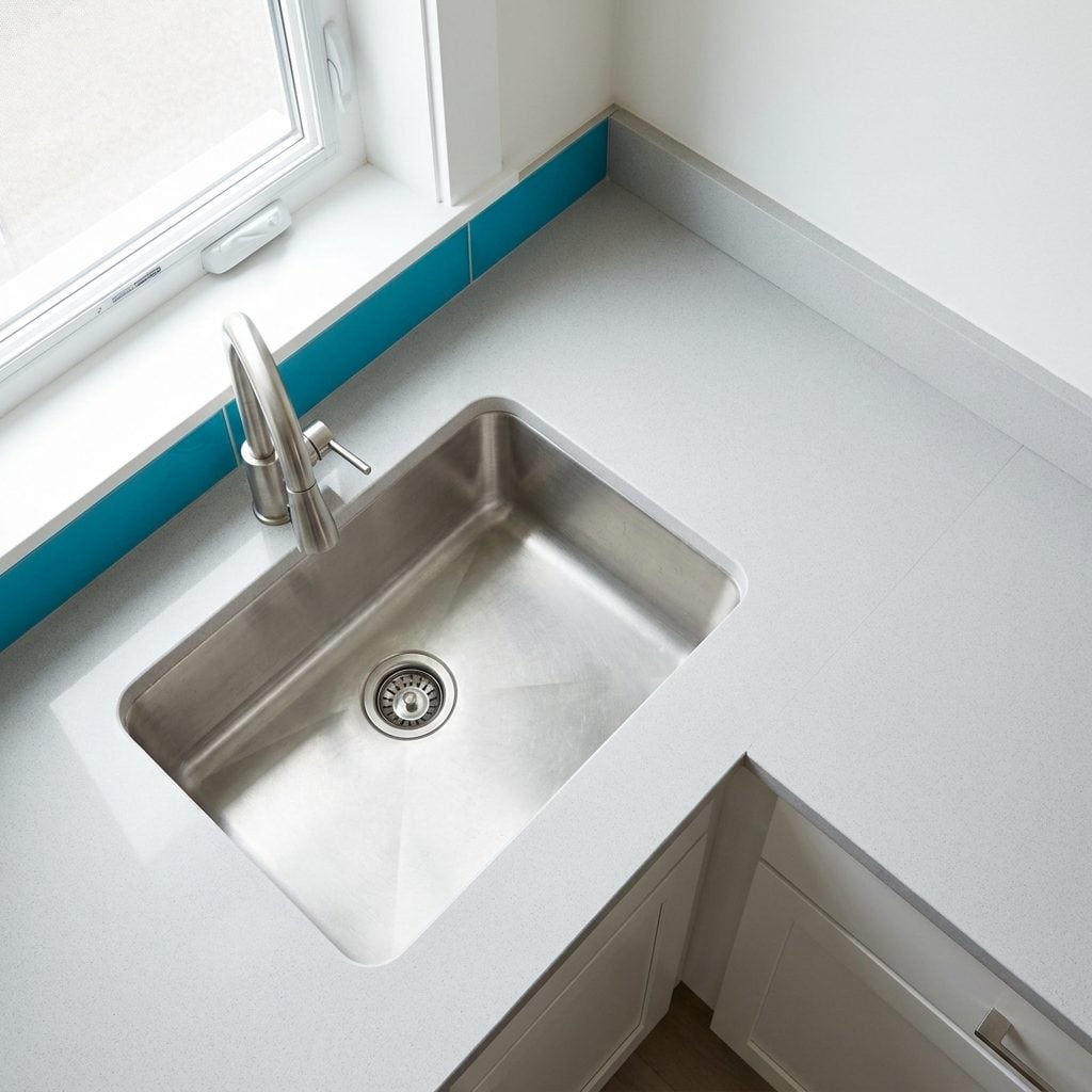 Pushing the Sink So Close to the Corner That One Side Becomes Nearly Useless