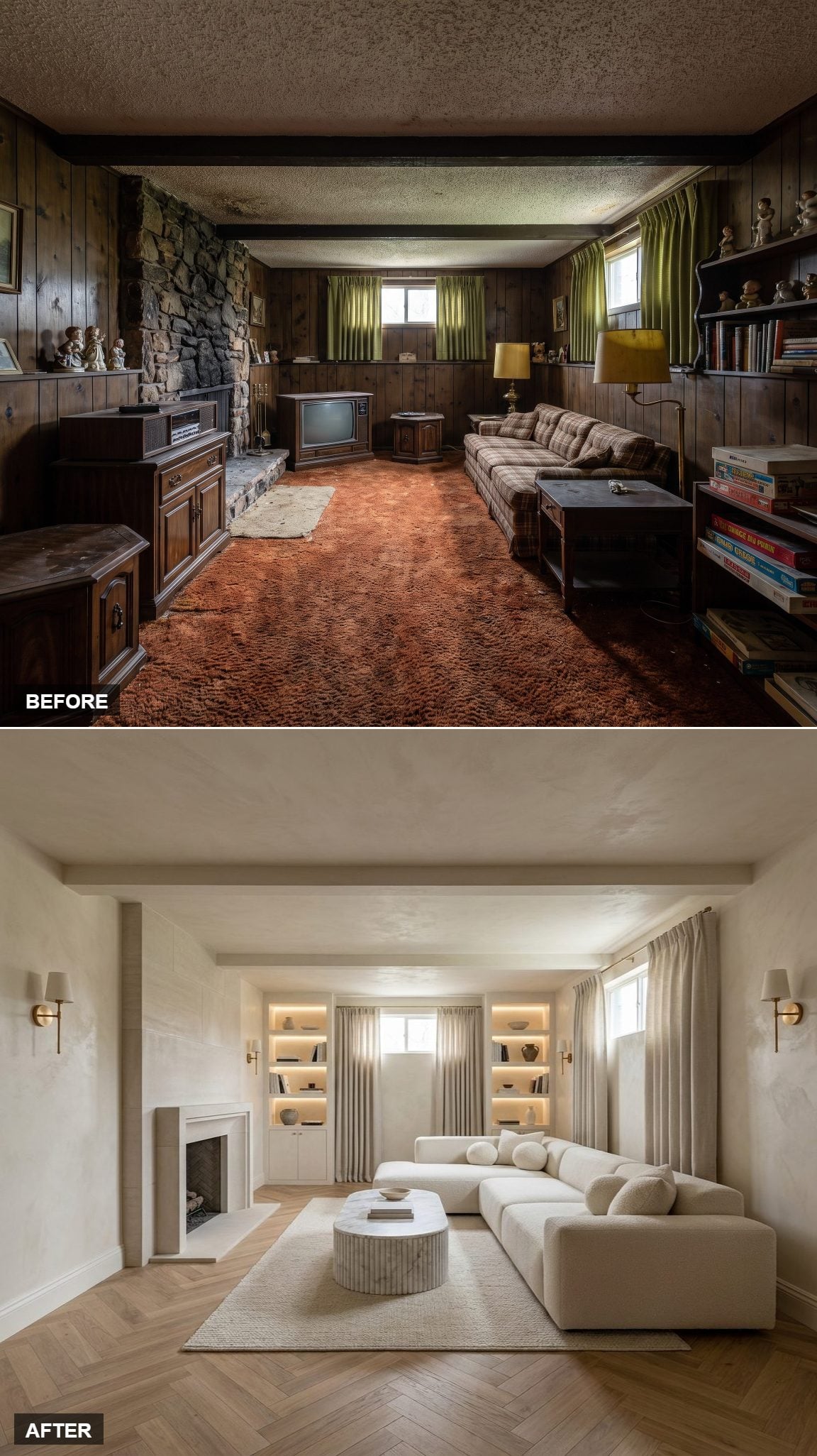 Quiet Luxury Arrives via Venetian Plaster and European Oak Herringbone
