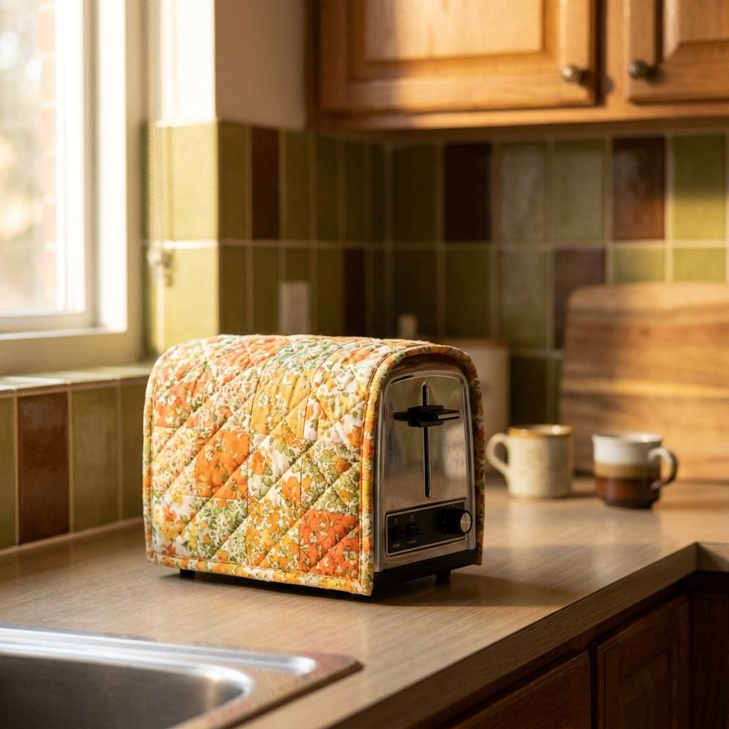 The Quilted Fabric Cover Over the Toaster or Mixer