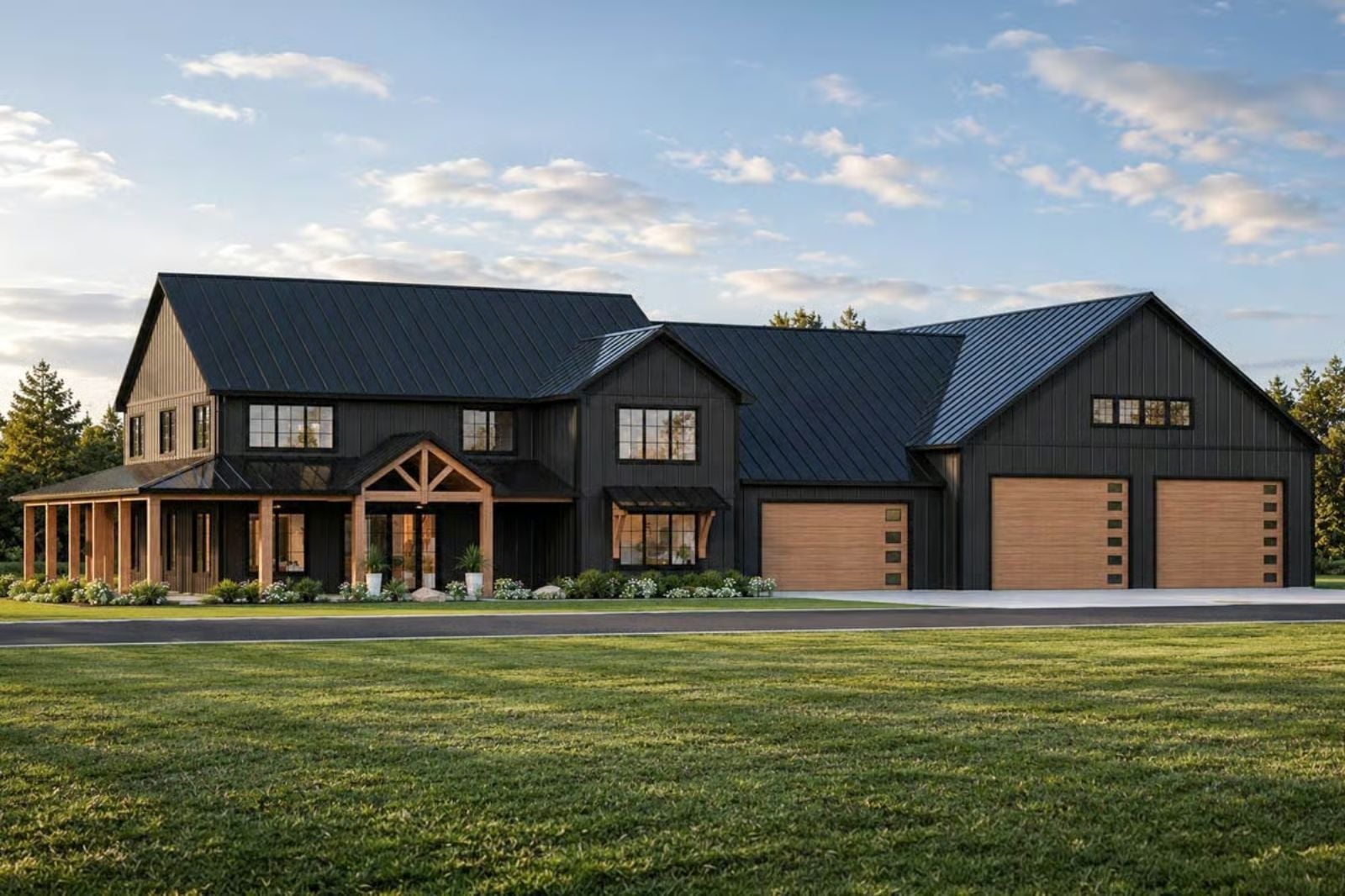 Raven Ridge 3-Bedroom Modern Barndominium with Indoor Sport Court Designed for Families Who Actually Like Spending Time Together (Floor Plan)
