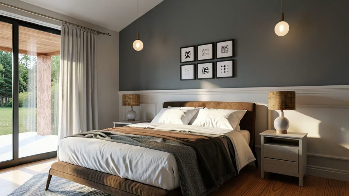 Pendant Bulbs, a Low Platform Bed, and Walls That Finally Commit to a Color