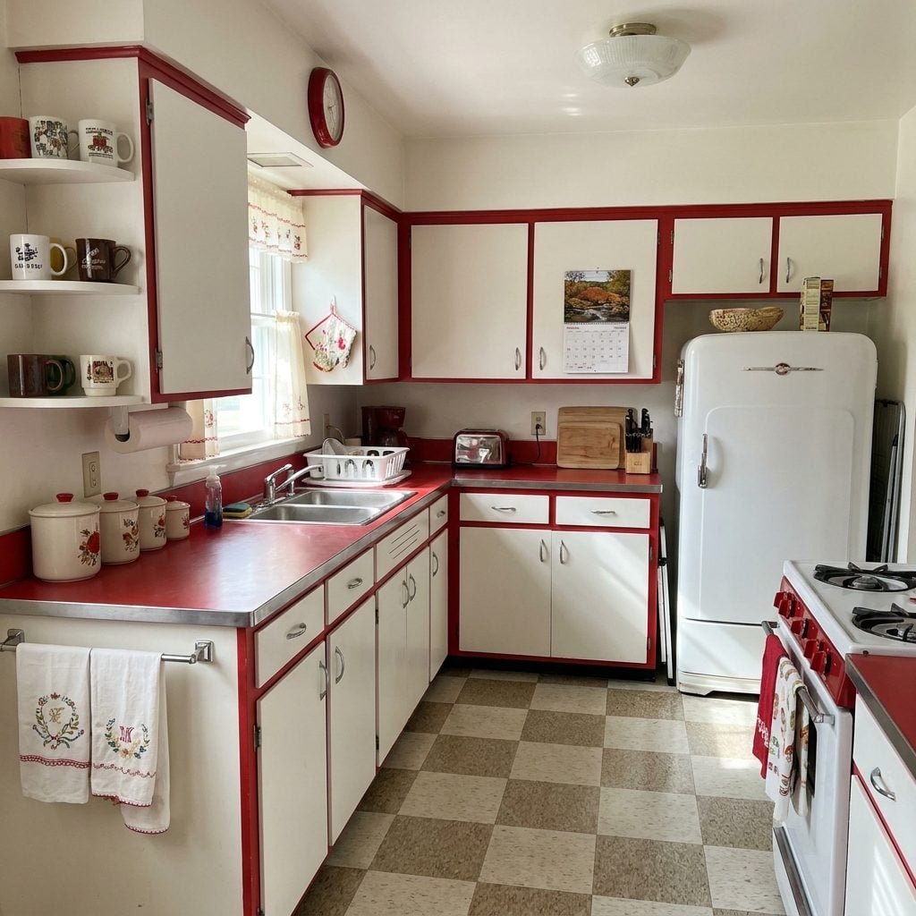 Red-and-White Kitchen Color Schemes