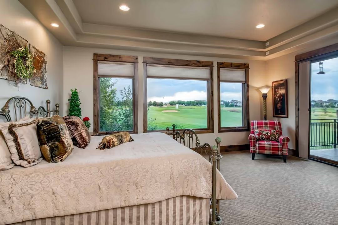 Golf Course Views and a Wrought Iron Bed Frame Worth Waking Up For