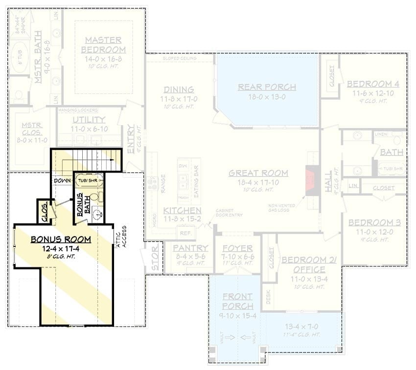 Floor Plan - Bonus Room