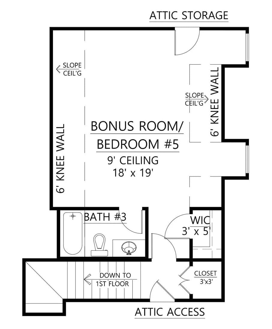 Floor Plan - Bonus Room