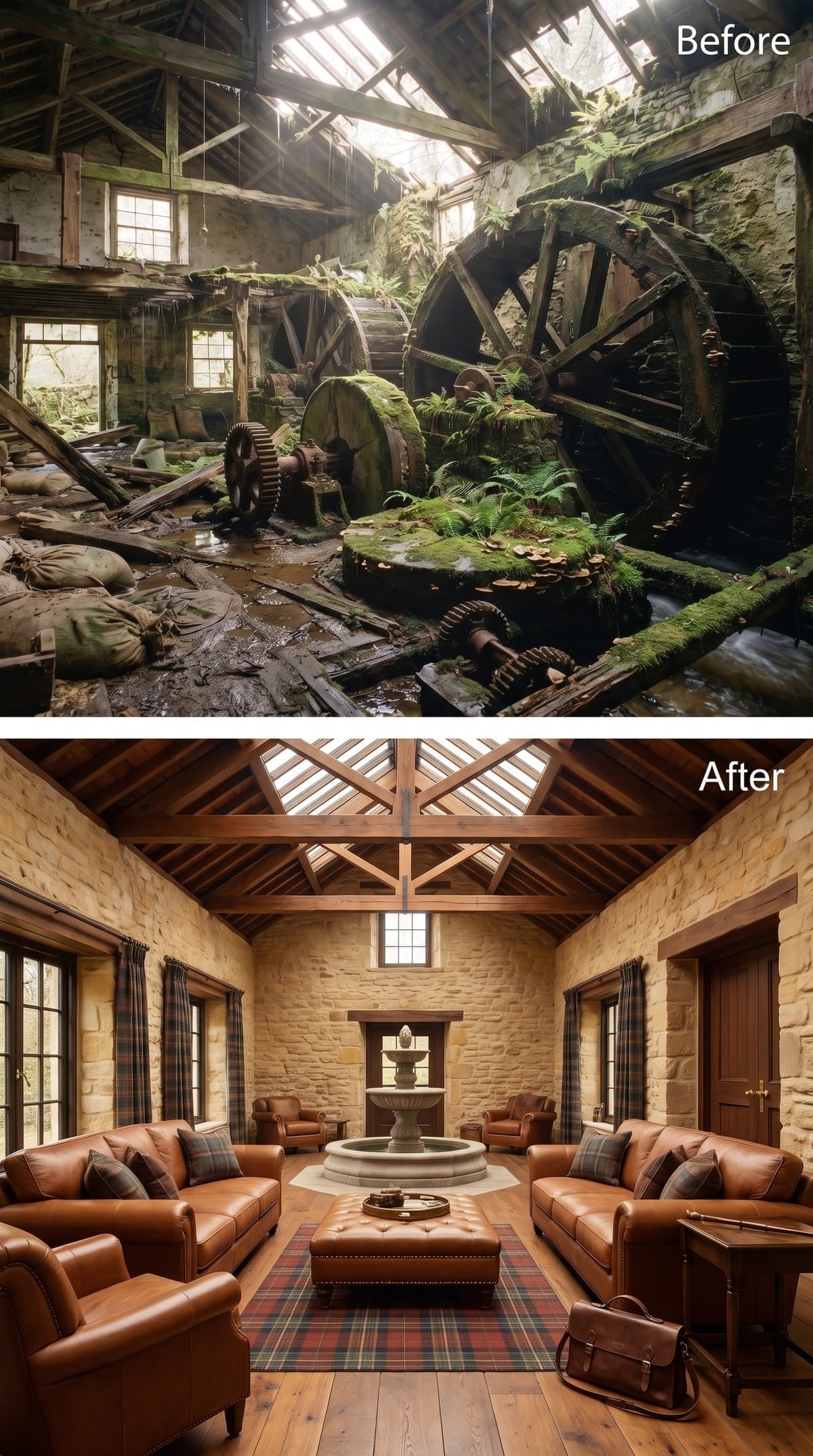 Tan Leather, Tartan Wool, and Stone Walls That Never Needed Touching Up