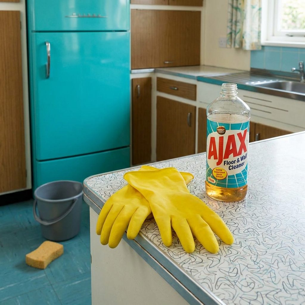 Rubber Cleaning Gloves: Around 40 Cents a Pair
