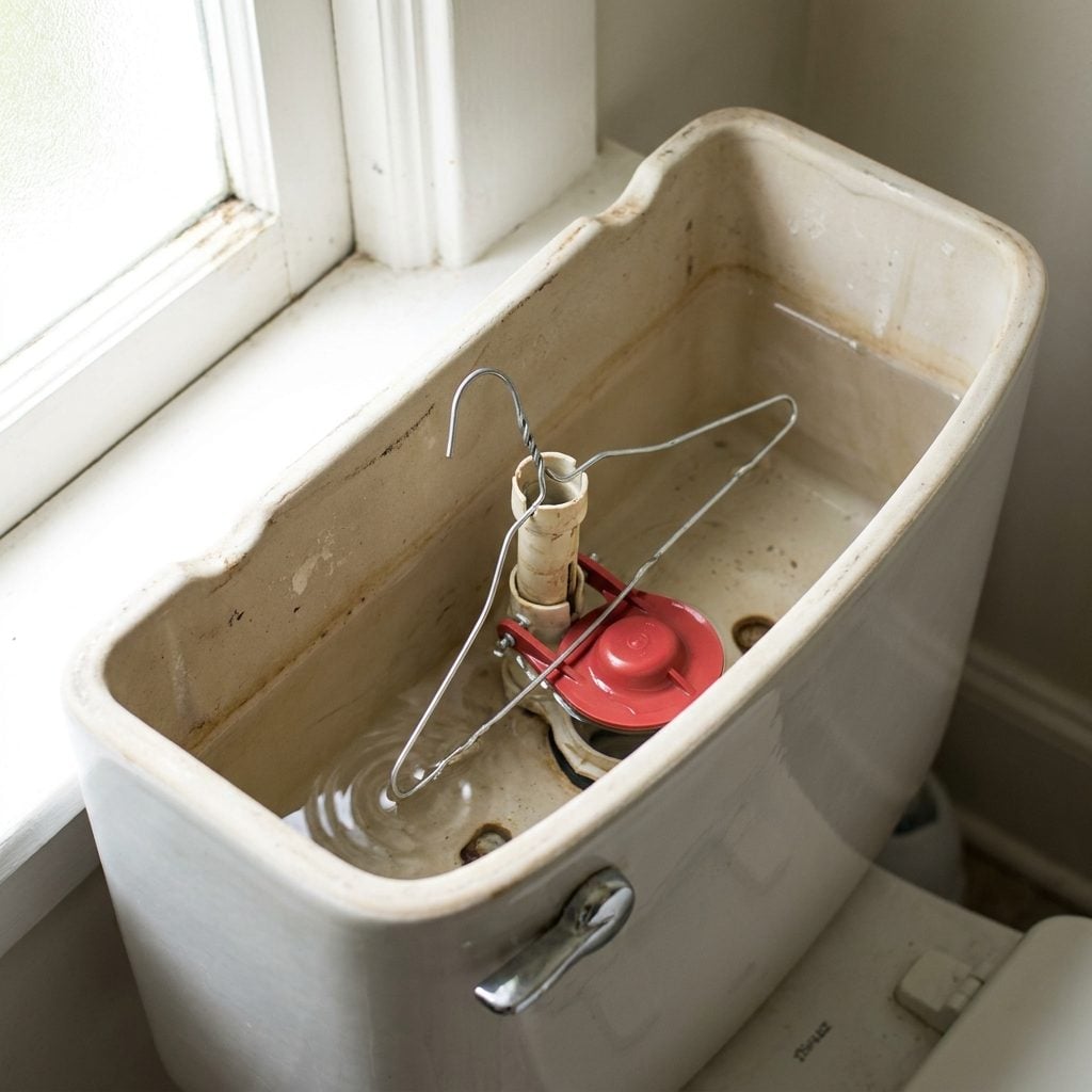 The Running Toilet Fixed With a New Tank Ball and a Little Adjustment