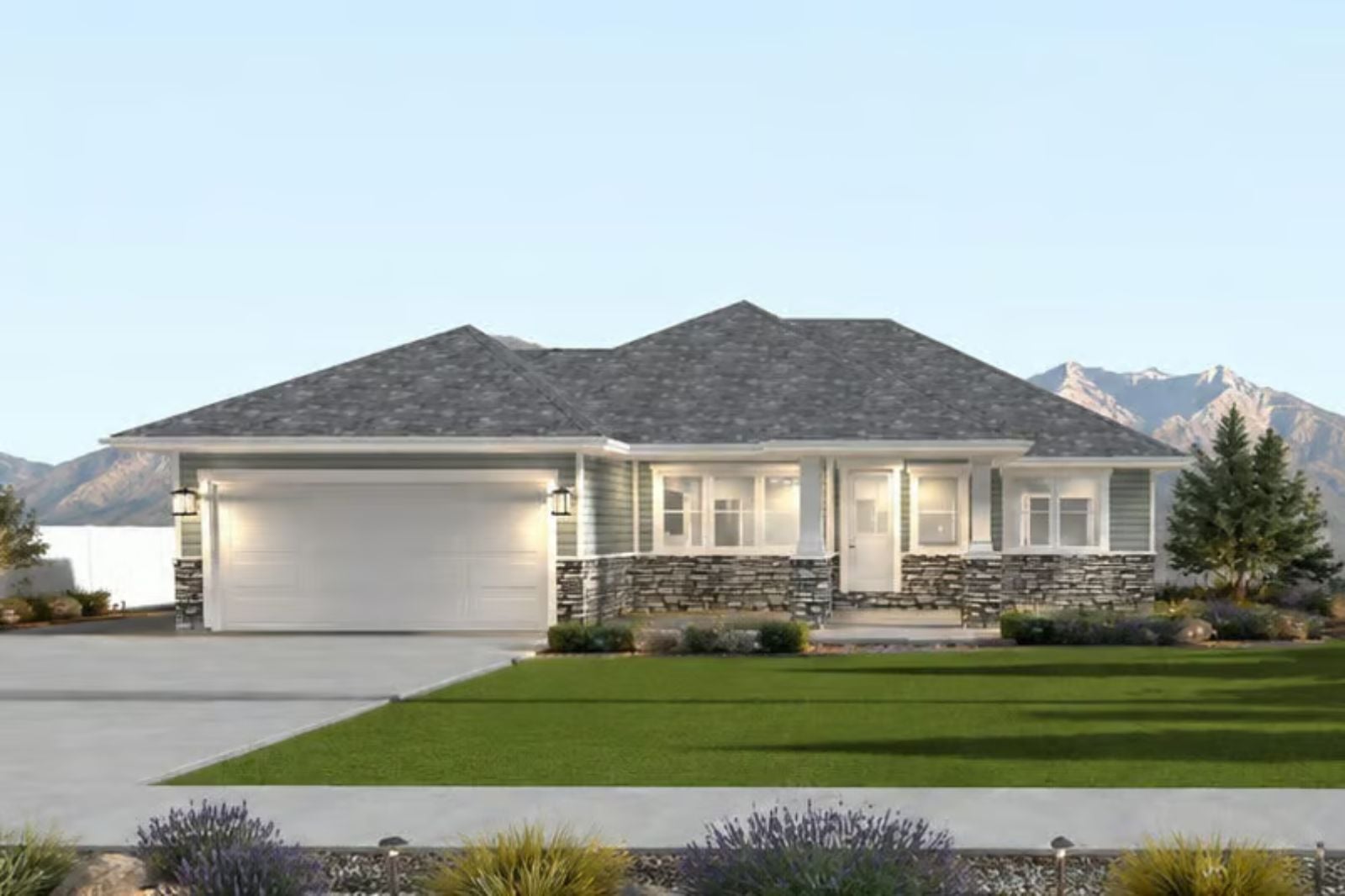 Sagebrook 5-Bedroom Craftsman Ranch with Finished Basement Designed for Empty Nesters Who Are Secretly Hoping the Kids Move Back (Floor Plan)