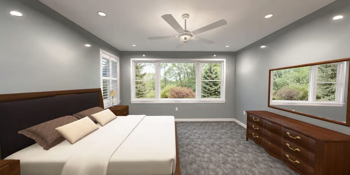 Ceiling Fan, Carpet, and a Dresser Built Back When Drawers Were Meant to Last