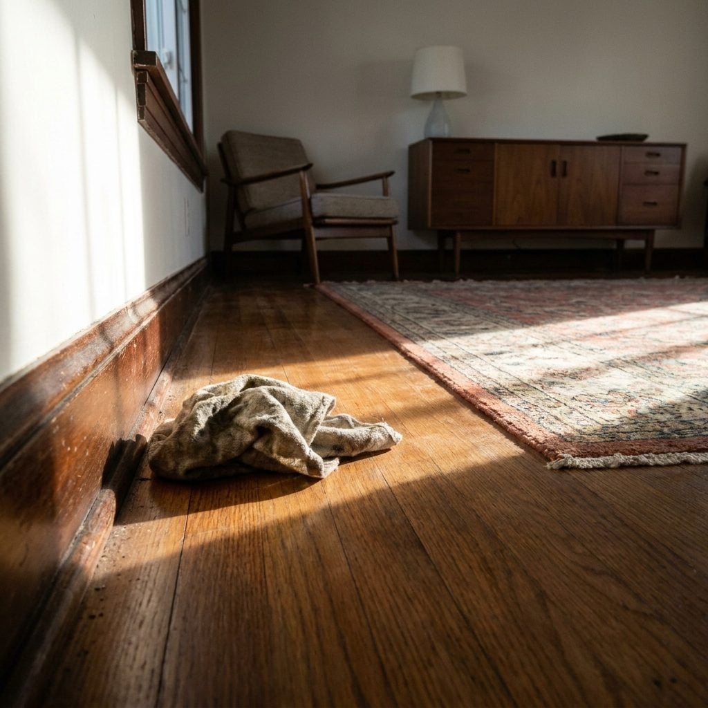 Scrubbing Baseboards by Hand