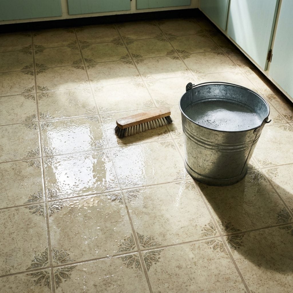 Scrubbing Floors on Hands and Knees