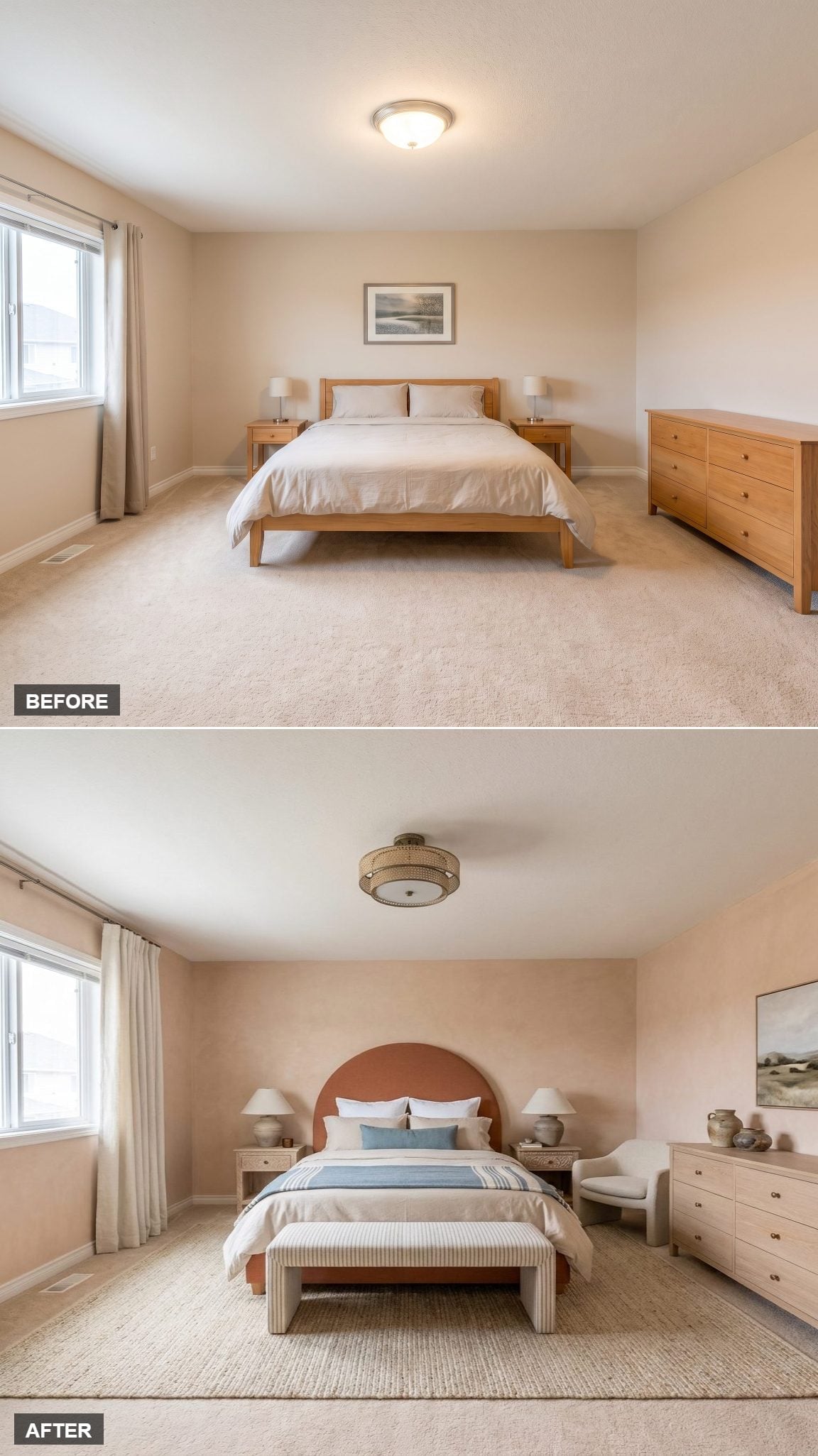 Arched Headboard, Limewash Walls, and a Room That Stopped Apologizing for Itself