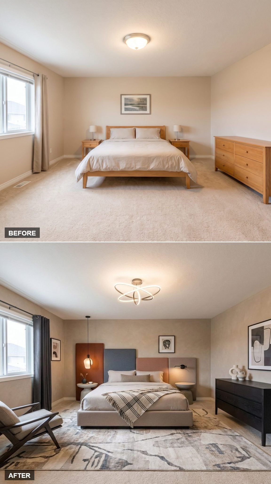 Bold Choices, Mixed Textures, and a Headboard Nobody Expected