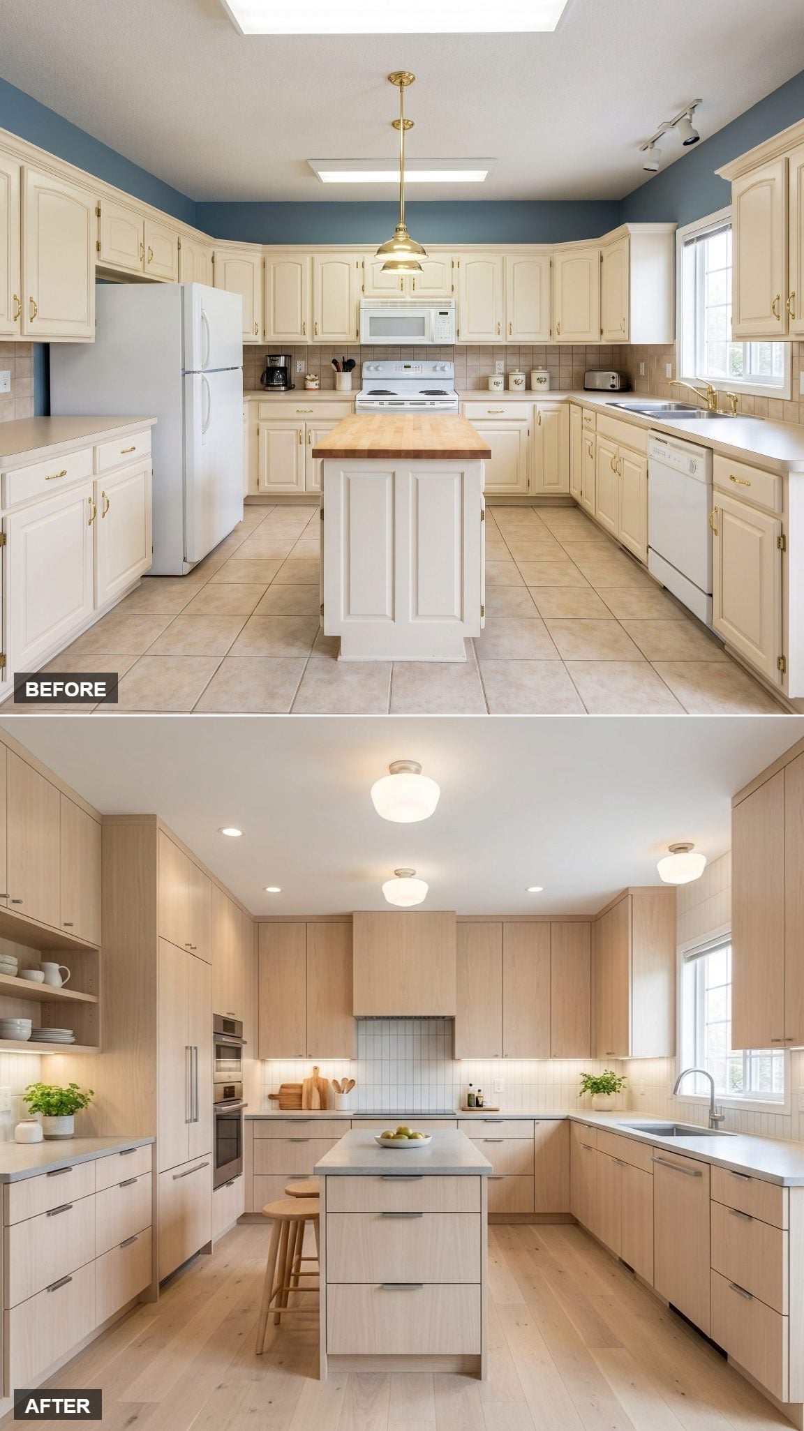 Bare Maple, Flush Hardware, and a Kitchen That Finally Stopped Trying