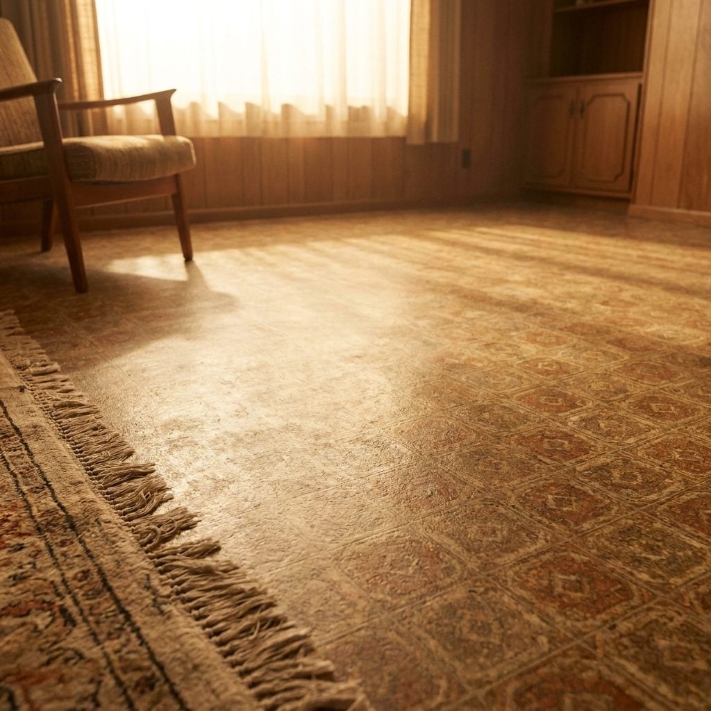 Sheet-Vinyl Flooring That Went Down in One Piece