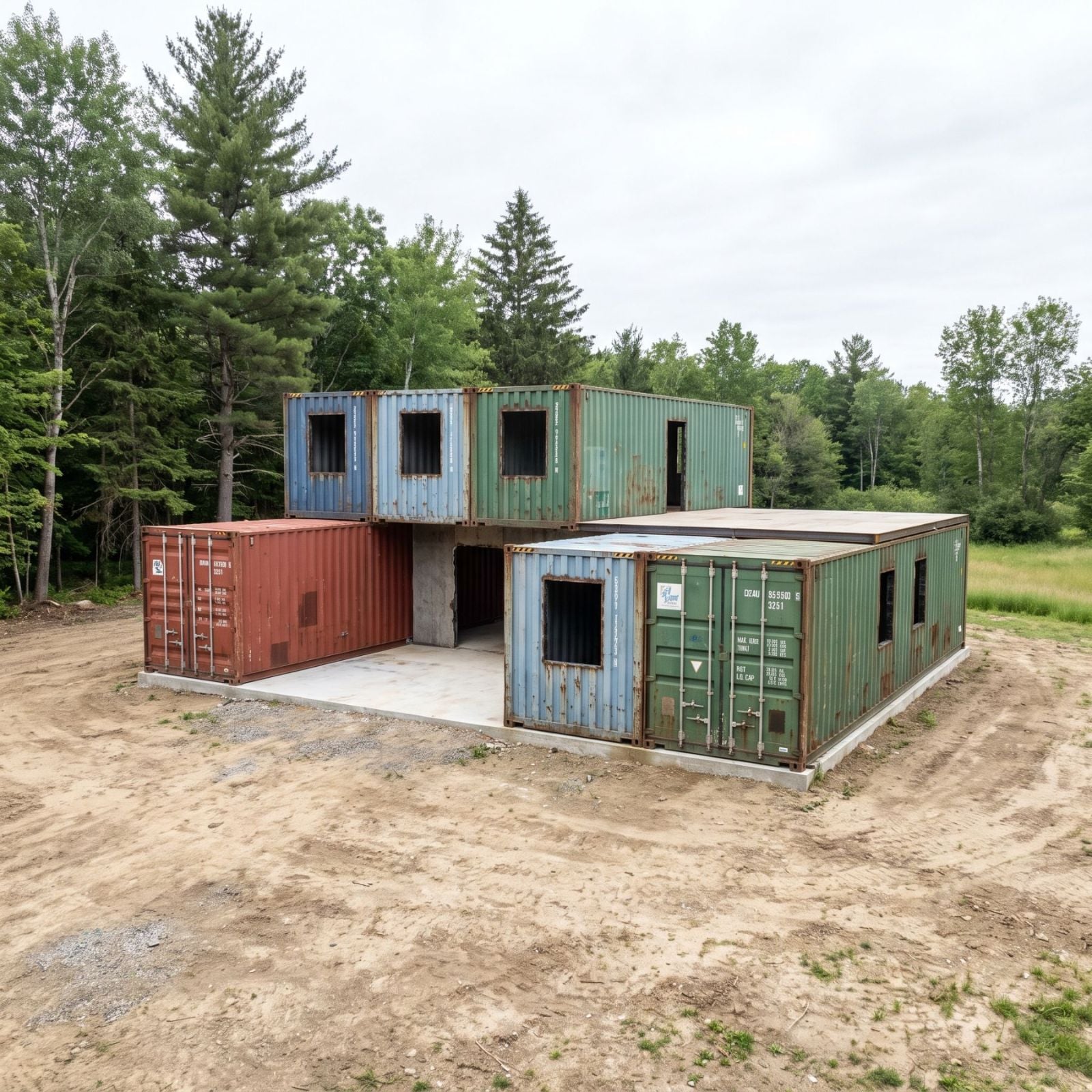 They Put 7 Shipping Containers Together to Create a Home. AI Created These Genius 28 Designs
