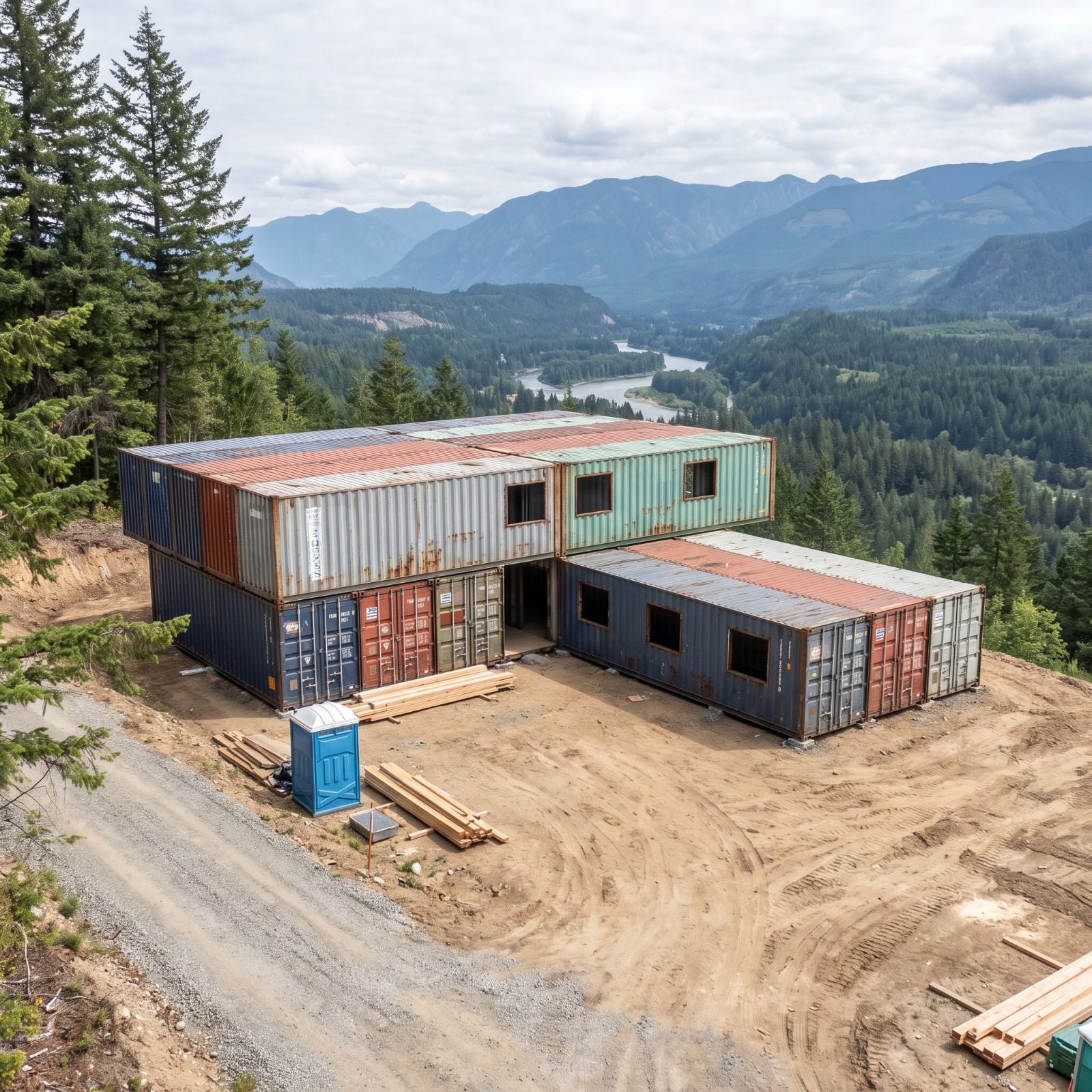 We Bought 15 Shipping Containers to Build Our Dream Home. AI Created 34 Designs. These Are the Before & After Results