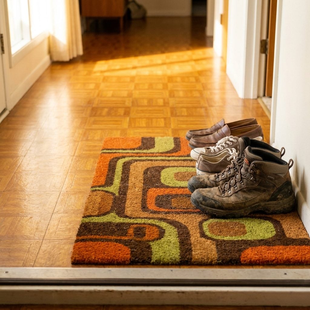 Shoes Came Off Before Walking Across Clean Floors