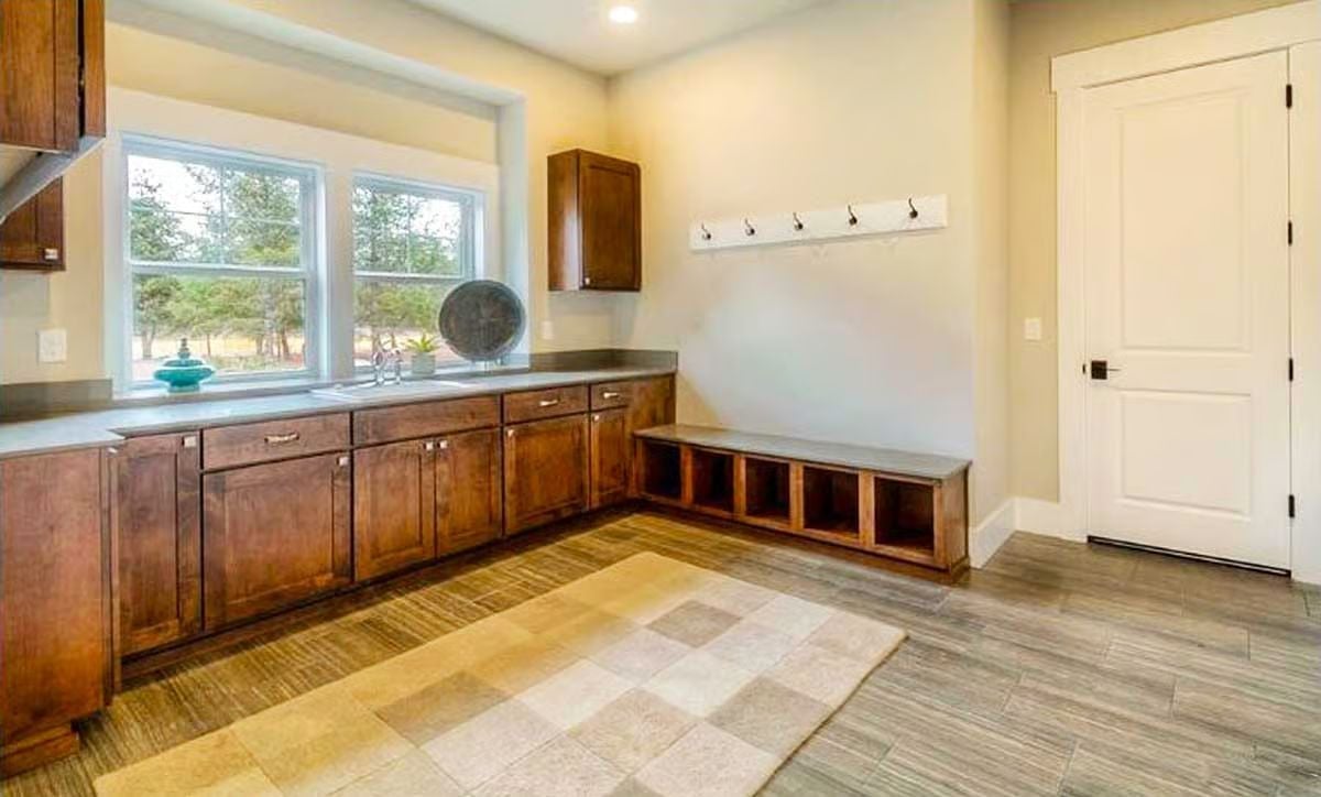 Mudroom Bench and Hook Rail Solve the Chaos Before It Starts