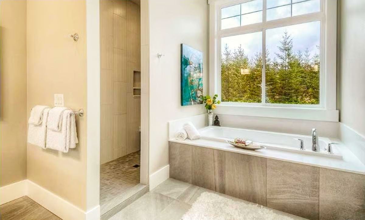 Soaking Tub With a Forest View Makes Every Other Bathroom Feel Like a Compromise