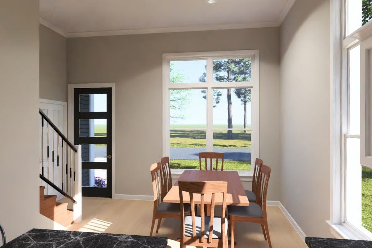Dining Nook Where the Window Does More Work Than the Furniture