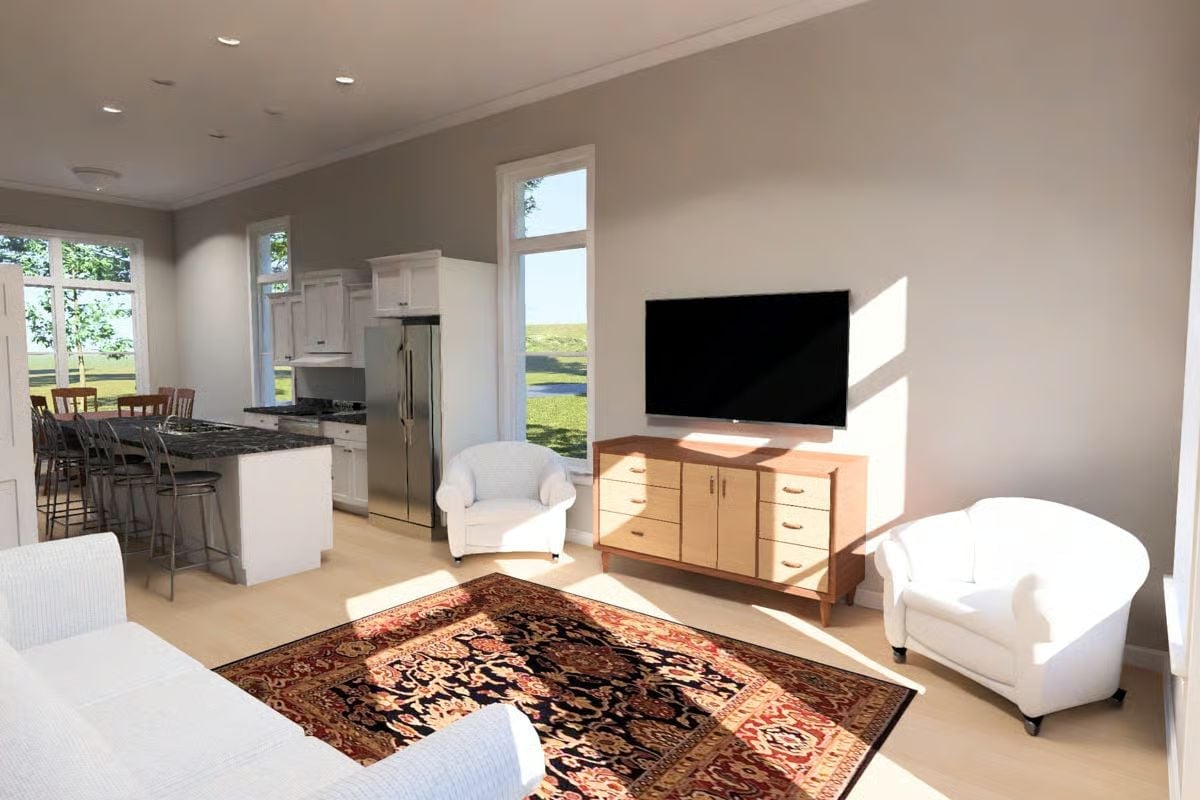 Open-Plan Living Where the Kitchen Doesn't Apologize for Existing