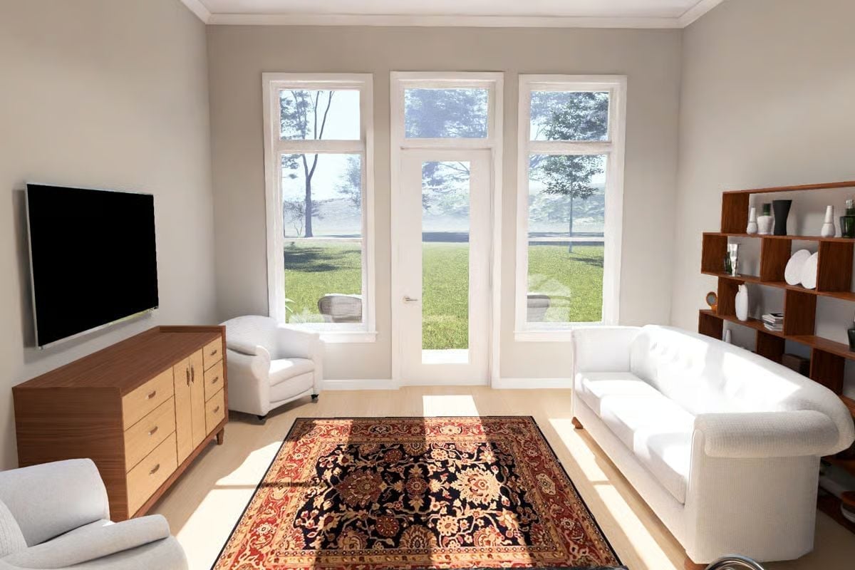 Sunlight Does the Heavy Lifting in This Living Room