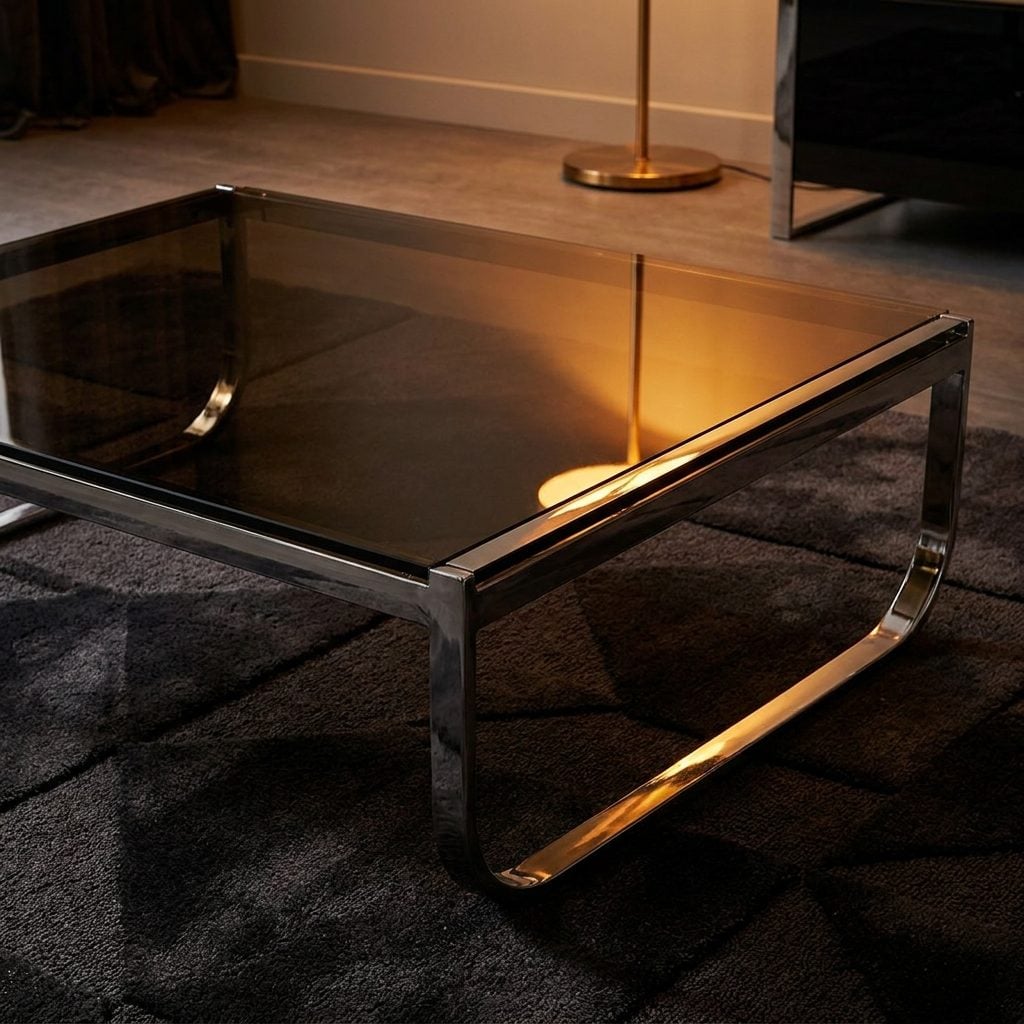 Smoked-Glass Coffee Tables